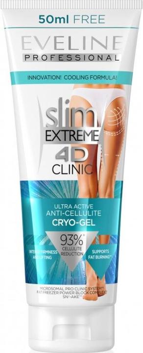 Produktbild Eveline Cosmetics - Slim Extreme 4D Clinic Ultra Active Anti-Cellulite Cryo-Gel - Firming Gel With (Körpergel, 250 ml)
