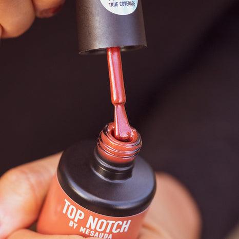 Actual product image Mesauda Top Notch Iconic 264 Crunchy Leaves 14ml Semi-Permanent Nail Polish (264, Top coat)