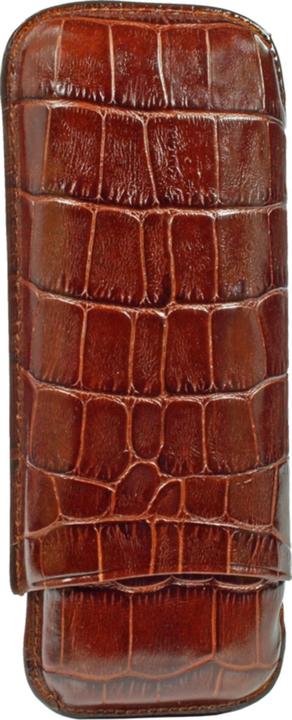 Produktbild Martin Wess *2er Zigarren Etui Robusto Leder braun Croco 590