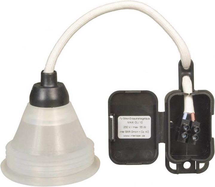 Image du produit interBär Luminaire encastré en silicone Boîtier de spot encastré MAXI GU10 Série 1000 (GU10)