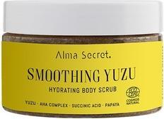 Alma Secret Yuzu Body Scrub mit Aha, Körperpeeling mit Papaya-Enzymen und Bernsteinsäure für alle Hauttypen (250 ml)