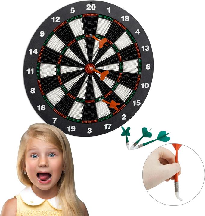 Actual product image Relaxdays Dartboard Soft Darts
