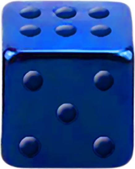 Image du produit Star Piercing Micro cube bleu foncé (Acier chirurgical 316L, sans laiton)