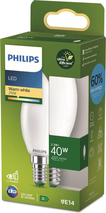 Immagine prodotto Philips Ultra efficiente (E14, 2.30 W, 485 lm, 1 x, A)