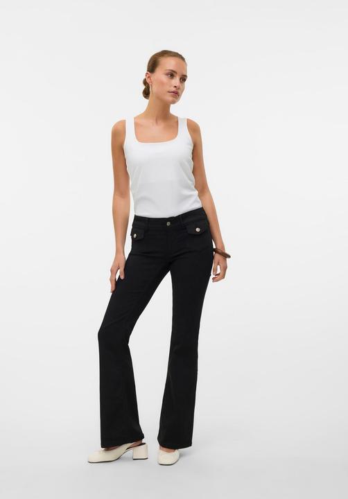 Actual product image Vero Moda VMJEAN Niedrige Taille Ausgestellt Jeans Ausgestellt (L)