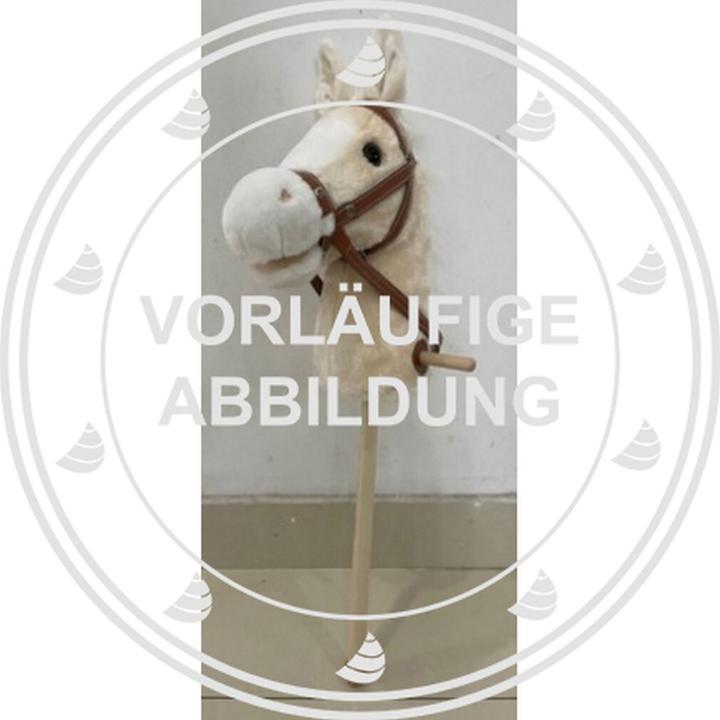 Image du produit Spielmaus Cheval de bois en peluche avec son, blanc, 98 cm