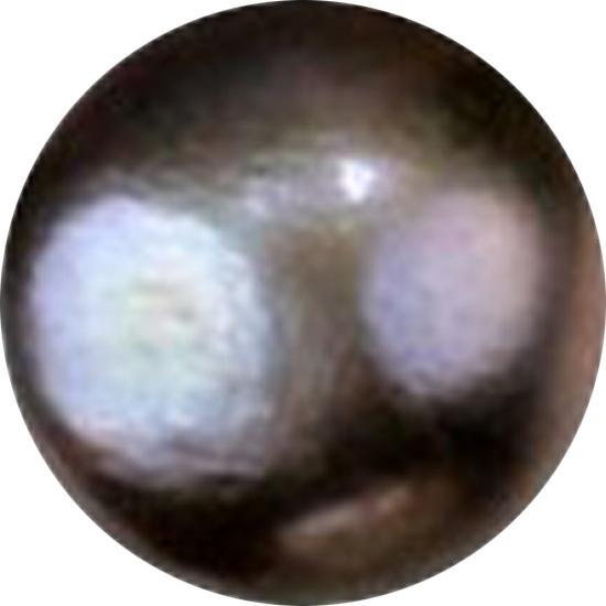 Produktbild Star Piercing Kugel Perle schwarz (Organisch, ohne Messing)