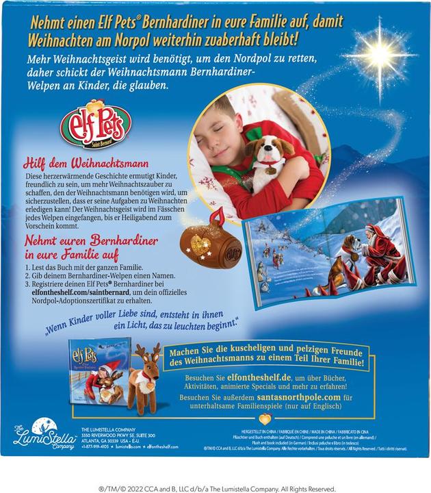 Produktbild Elf on the Shelf Elf Pets® - Box Set Bernhardiner (9 cm)