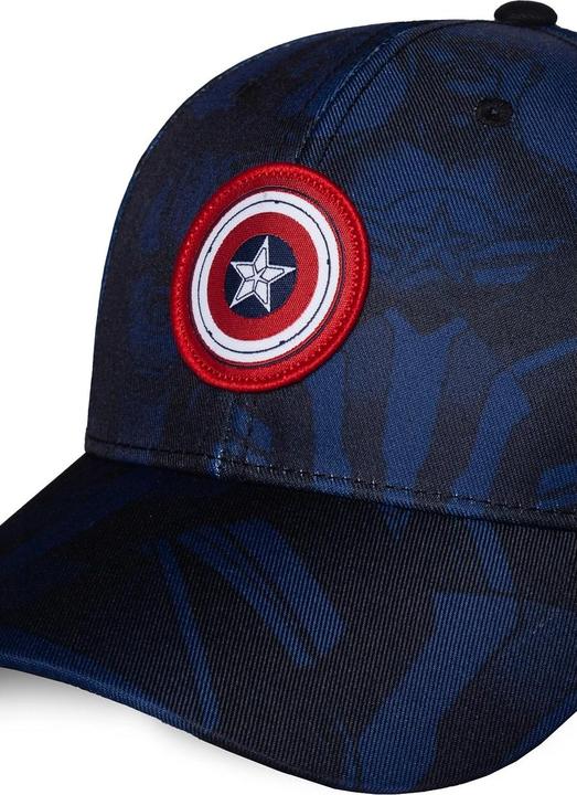 Actual product image Difuzed Captain America - AOP Adjustable Cap (One size)