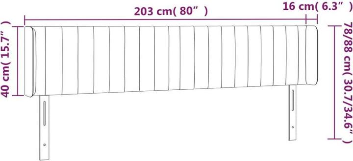Produktbild VidaXL Lilyana (203 x 16 x 88 cm)