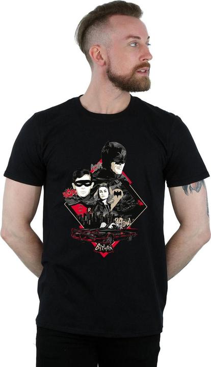 Produktbild Batman TV Serie Charakter Skyline TShirt (XL)