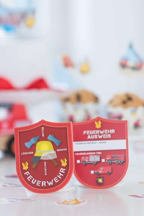 Produktbild DH-Konzept Feuerwehr Ausweise Spiel und Mitgebsel