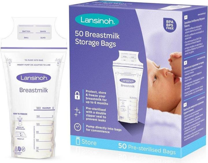 Actual product image Lansinoh Breastmilk storage bags