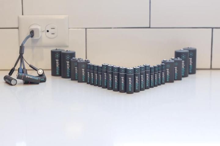 Actual product image Pale Blue Home Conversion Kit (28 pcs., D, AAA, AA, 9V Block, 5000 mAh)