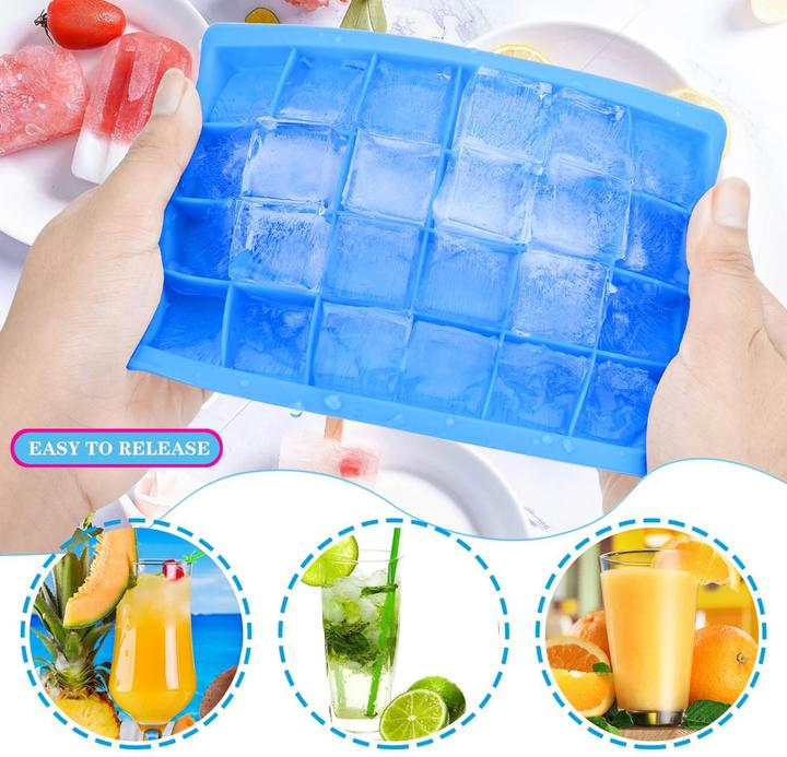 Produktbild Intirilife 2x Eiswürfelformen 2er Set à 24 Fächer