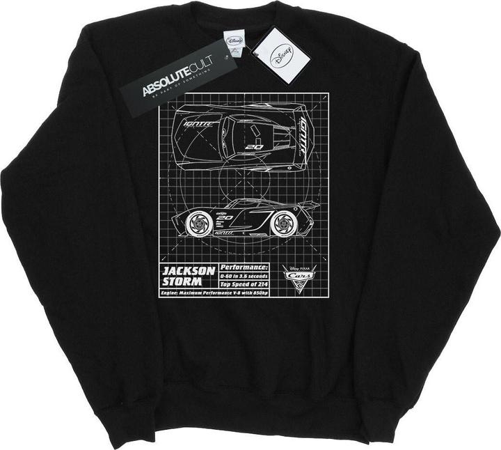 Disney Cars Jackson Storm Blueprint Sweatshirt (M)