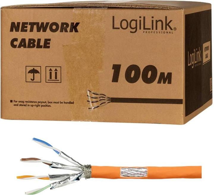 Produktbild LogiLink Netzwerkkabel (S/FTP, CAT7, 100 m)