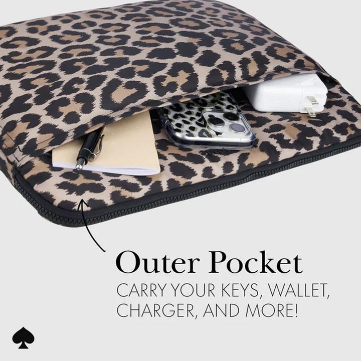 Image du produit Kate Spade Manchon tampon - Pokrowiec MacBook Pro 14" / Notebook 14" (Classic Leopard) (14")