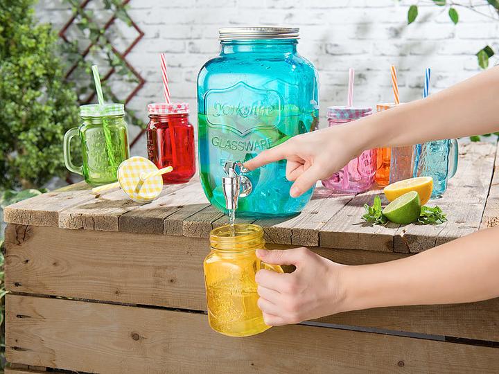 Actual product image Pearl 7-piece serving set with drink dispenser