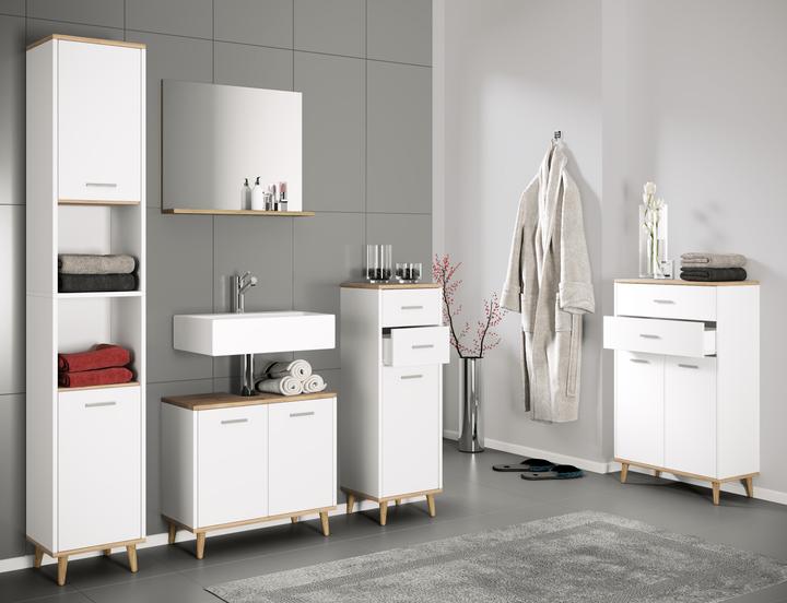 Actual product image VCM 4-piece bathroom furniture set Landos with drawer & hinged doors