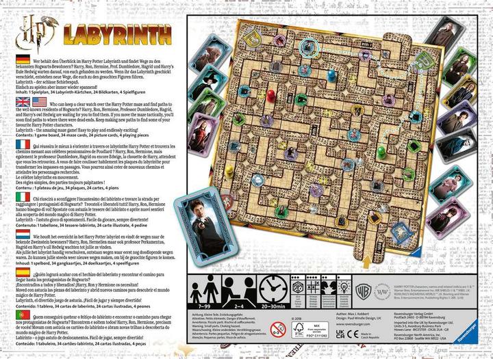 Produktbild Ravensburger Harry Potter Labyrinth (Italienisch, Niederländisch, Französisch, Deutsch, Englisch, Spanisch)