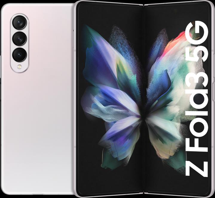Actual product image Samsung Galaxy Z Fold3 5G EU (512 GB, Phantom silver, 7.60", SIM + eSIM, 12 Mpx, 5G)