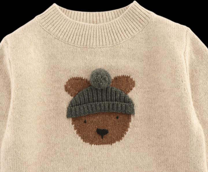 Immagine prodotto Donsje Denn Merinowollpullover Bär - Biscotti Melange (110)