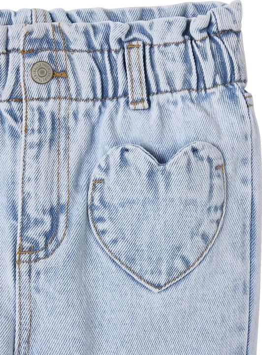 Produktbild Vertbaudet Mädchen Paperbag-Jeans mit Herz-Taschen (116)
