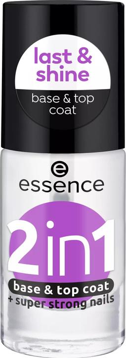 essence Basecoat 2 in 1 Base et Top Coat (Transparent, Base coat)