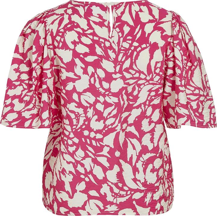 Actual product image Vila Round neck top with short sleeves (38)