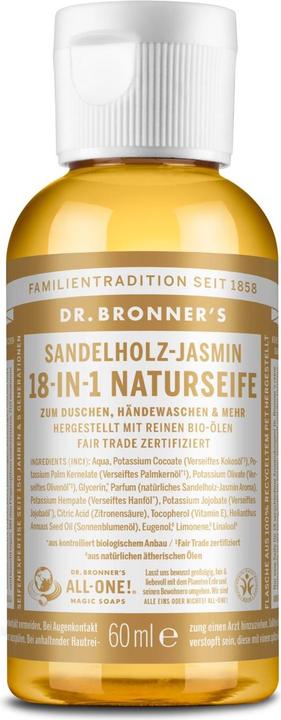 Produktbild Dr. Bronner's Sandelholz Jasmin (Flüssigseife, 60 ml)