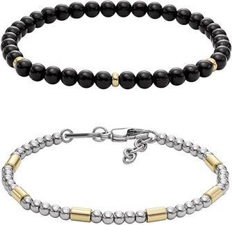 Image du produit Fossil - Stylish set of men's beaded bracelets JGFTSET1105