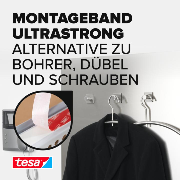 Actual product image tesa Powerbond ULTRA STRONG double-sided mounting tape (19 mm)