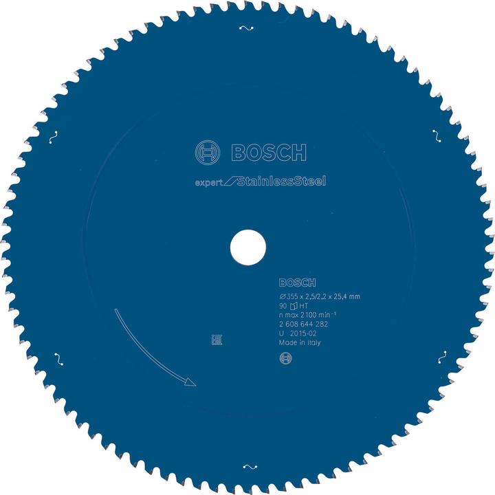 Produktbild Bosch Professional Zubehör Kreissägeblatt Expert for Stainless Steel, 355 x 25,4 x 2,5 x 90
