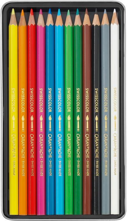 Actual product image Caran d'Ache Colored pencils (Multicoloured, 12 x)
