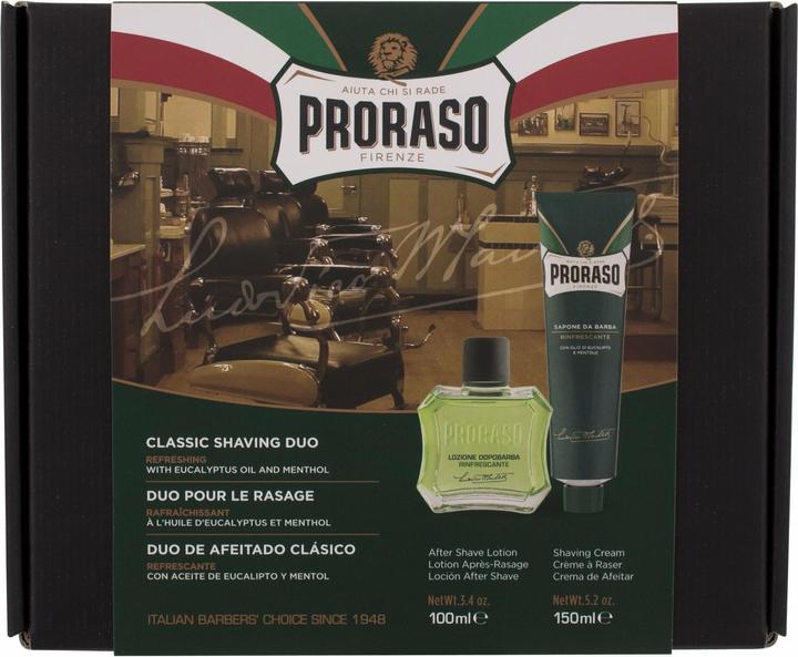 Immagine prodotto Proraso Duo di rasatura classico verde (Lozione dopobarba, 100 ml)
