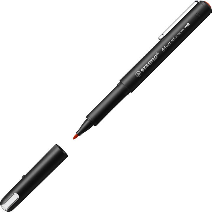 Actual product image STABILO dr!ver Fineliner rot 0,8 mm, 1 St. (Black, 1 x)
