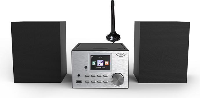 Xoro HMT500 pro Micro HiFi systeem CD speler Internet - DAB+ FM radio bluetooth et boxen (WiFi, Bluetooth, 1x 20 W)
