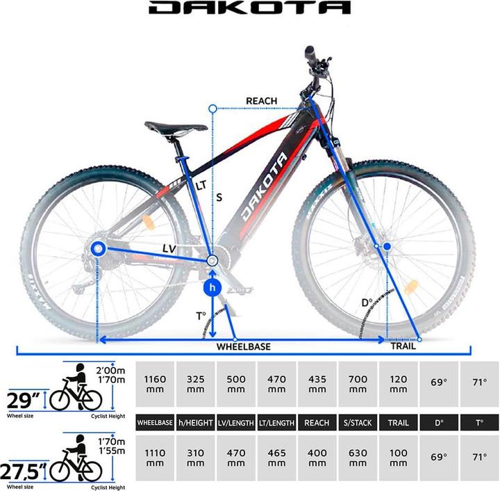 Image du produit Urbanbiker Dakota | VTT E-Bike | 140KM d'autonomie