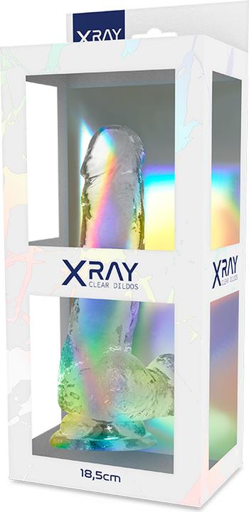 Actual product image X Ray XRAY CLEAR COCK WITH BALLS 18.5CM X 3.8CM