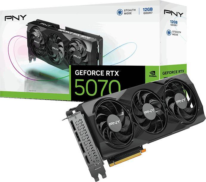 Immagine prodotto PNY RTX5070 VERTO Triple Fan 12GB GDDR7 HDMI 3xDP (12 GB)