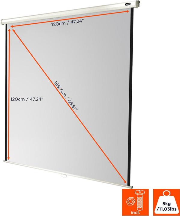 Produktbild Celexon Rollo-Leinwand Eco (66.93", 1:1)