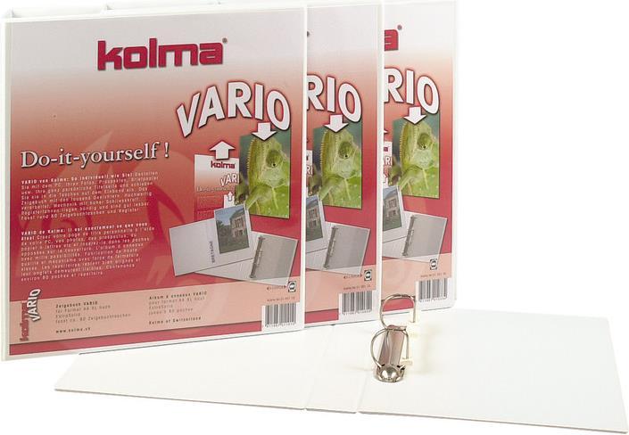 Actual product image Kolma Ring binder Vario A5 XL 2 rings filling height 3 cm white (A5, 47 mm, 1 Piece)