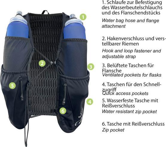 Image du produit Wantalis Gilet d'hydratation Hydrabag Running 8L (8 l)