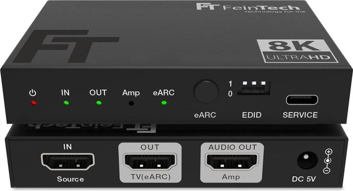 Actual product image FeinTech AX211 HDMI 2.1 Audio Extractor (HDMI-Audio) | 4K 120Hz | eARC