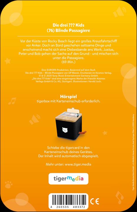 Tigermedia Tigercard - The Three??? Kids: Episode 76: Stowaways (German)