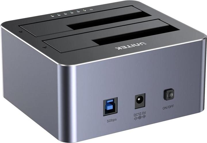 Image du produit Unitek Y-3026GY01-UE Station de clonage de disques 2 x SATA 2 5 /3 5 USB 5Gbps (USB-B, 2 Ports)