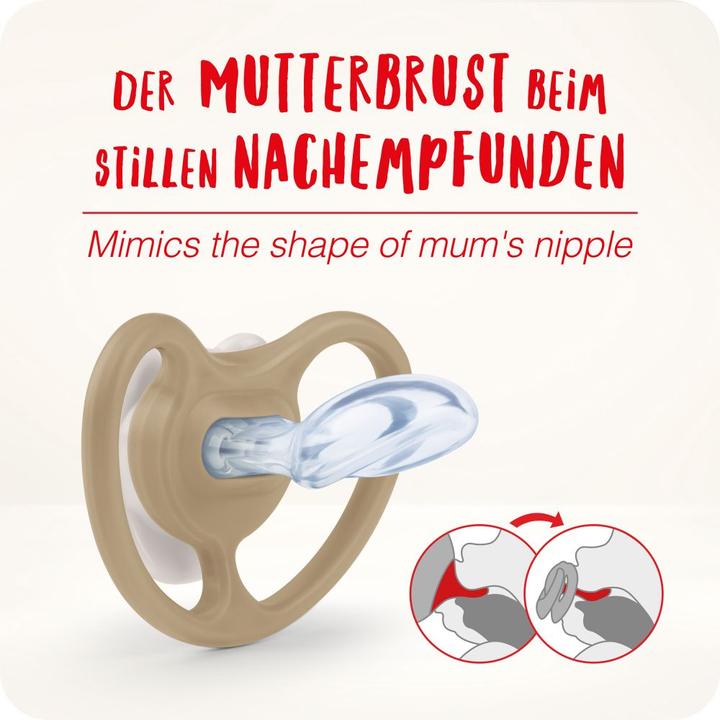 Actual product image NUK Space Night silicone dummy 18-36M, 2 pcs, blue/mint (2 x, 18 - 36 M.)