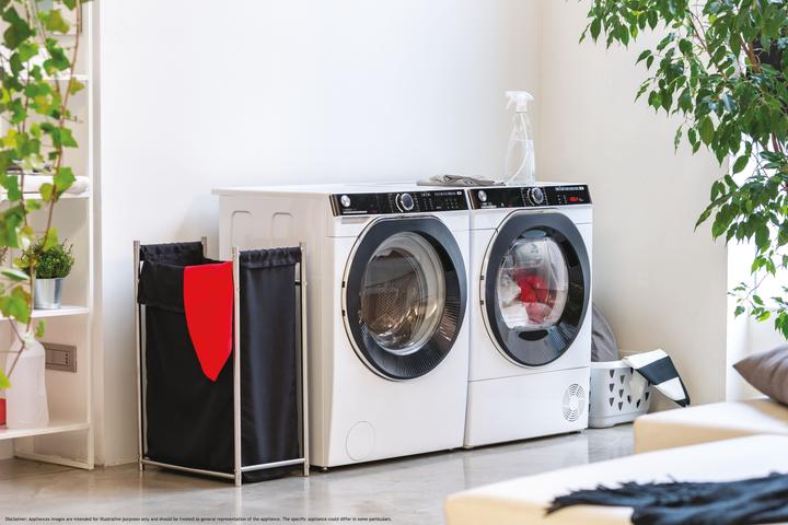 Actual product image Hoover HWP 48AMBC/1-S Front loading washing machine 8 (8 kg, Left, EU plug)