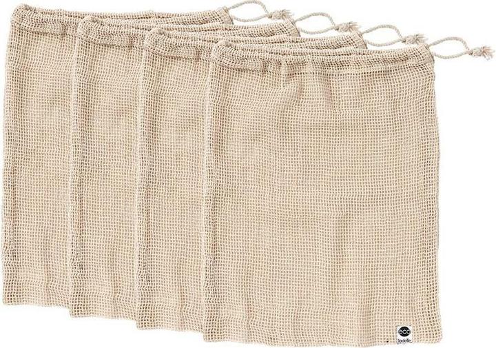 Image du produit Ladelle Sacs à fruits et légumes recyclés Eco Natural, lot de 4